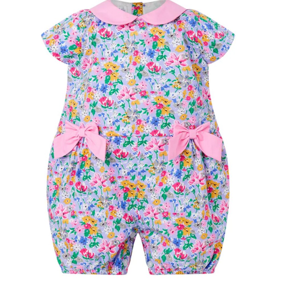 Rachely Riley Meadow Flower Romper in Pink and Purple, 3M, NWT